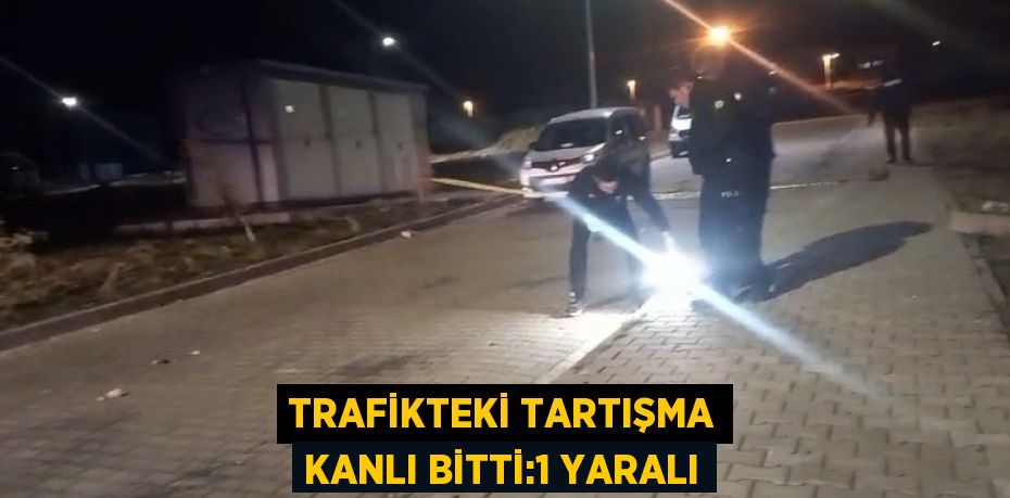 TRAFİKTEKİ TARTIŞMA KANLI BİTTİ:1 YARALI