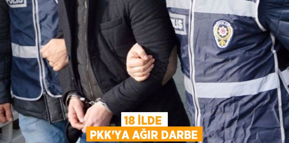 18 ilde PKK'YA AĞIR DARBE