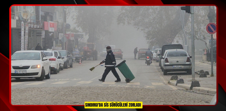 Sındırgı'da sis sürücüleri zorladı  