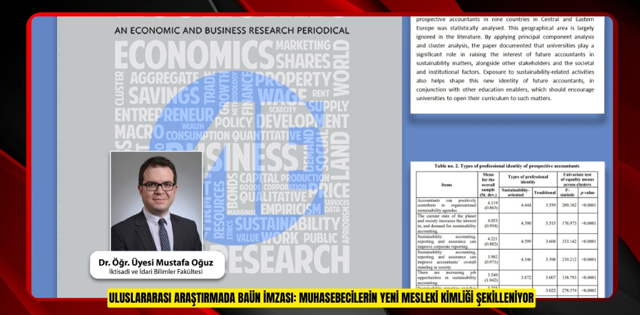 ULUSLARARASI ARAŞTIRMADA BAÜN İMZASI: MUHASEBECİLERİN YENİ MESLEKİ KİMLİĞİ ŞEKİLLENİYOR
