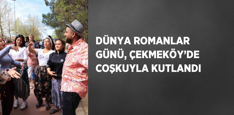 DÜNYA ROMANLAR GÜNÜ, ÇEKMEKÖY’DE COŞKUYLA KUTLANDI