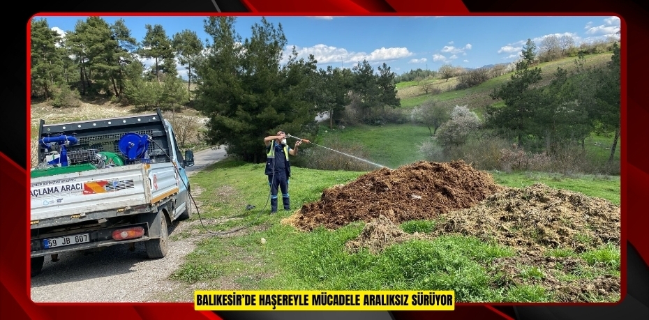  BALIKESİR’DE HAŞEREYLE MÜCADELE ARALIKSIZ SÜRÜYOR