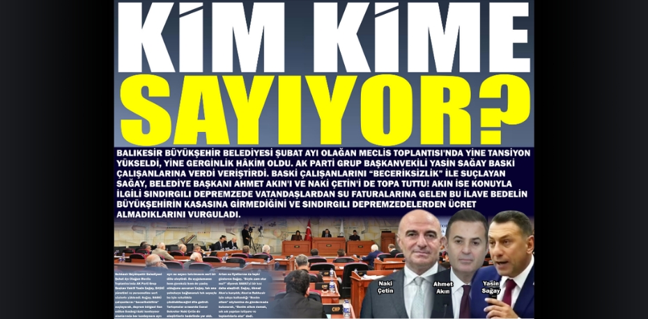KİM KİME SAYIYOR?