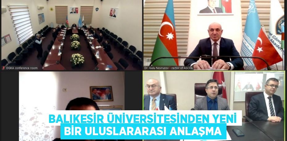Balıkesir Üniversitesinden Yeni Bir Uluslararası Anlaşma
