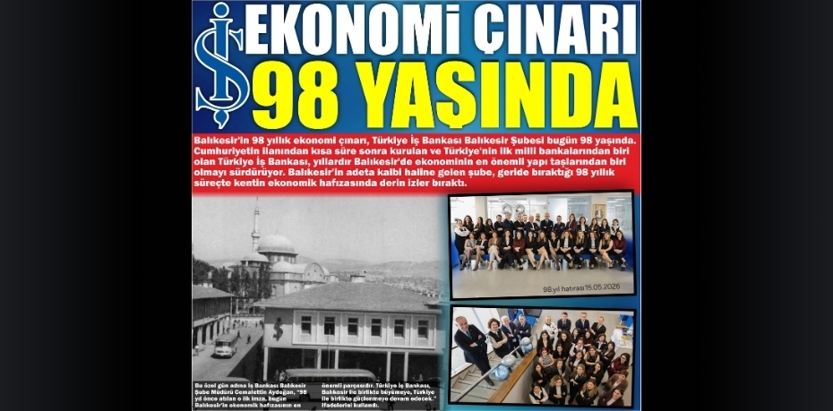  EKONOMİ ÇINARI 98 YAŞINDA