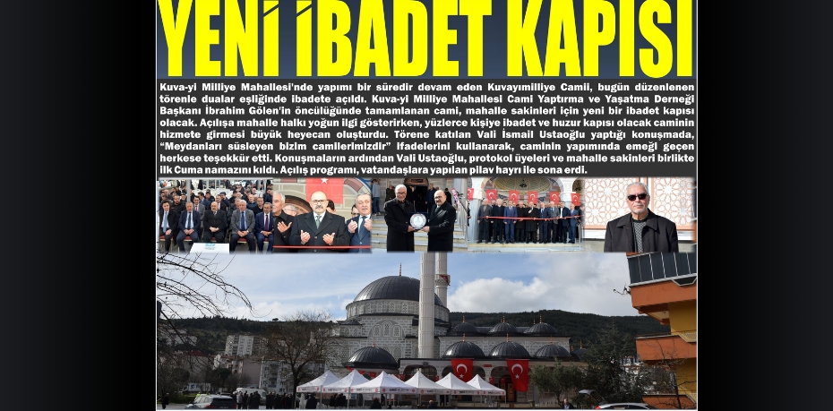 YENİ İBADET KAPISI