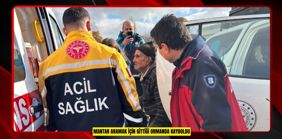 Mantar aramak için gittiği ormanda kayboldu