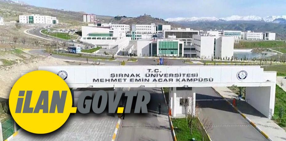 Şırnak Üniversitesi Öğretim Görevlisi ve Araştırma Görevlisi alacaktır