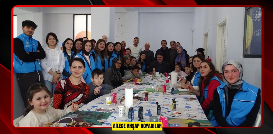 Ailece ahşap boyadılar 