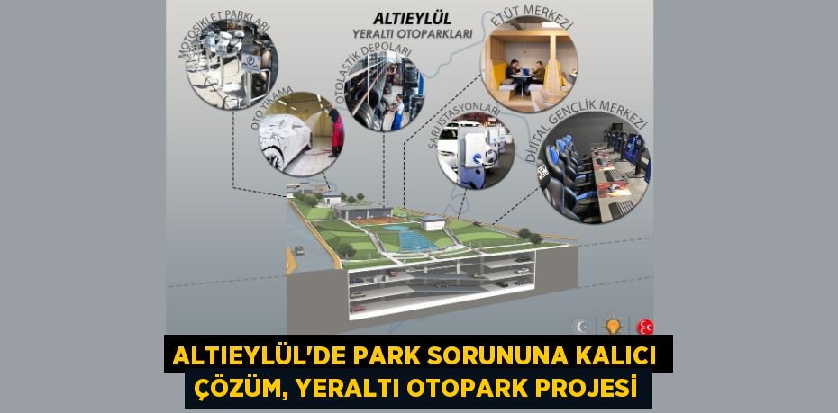 Altıeylül’de park sorununa kalıcı çözüm, Yeraltı Otopark Projesi