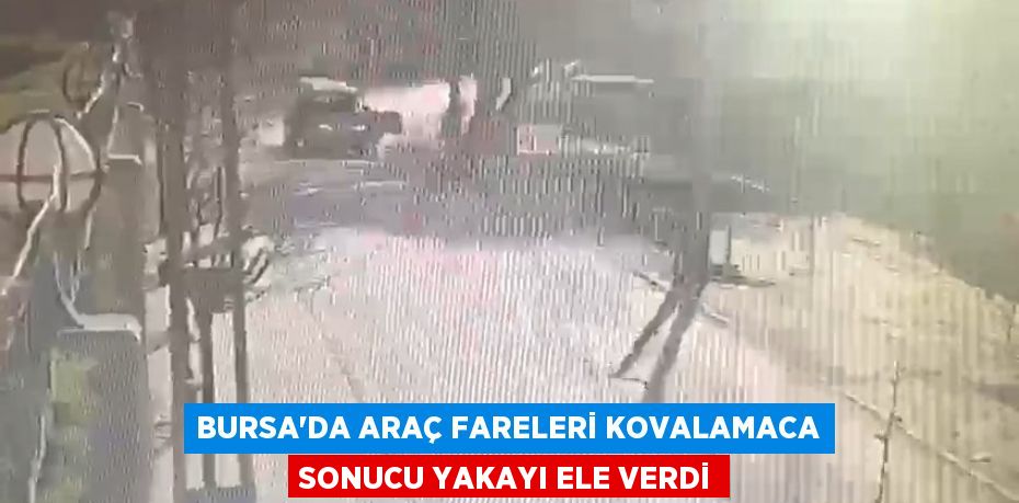 Bursa'da araç fareleri kovalamaca sonucu yakayı ele verdi