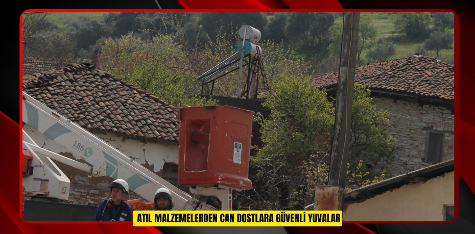 Atıl malzemelerden can dostlara güvenli yuvalar
