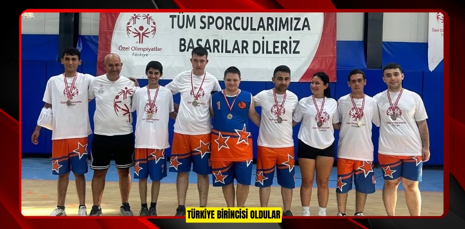 Türkiye birincisi oldular