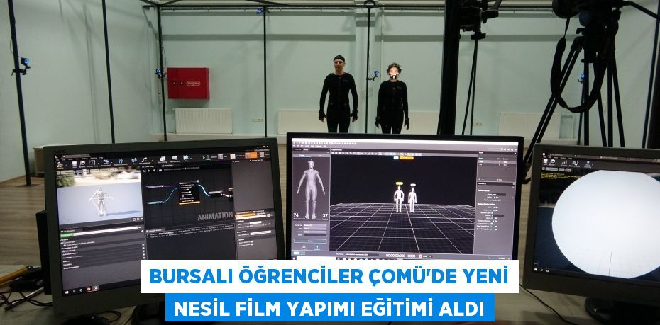 Bursalı öğrenciler ÇOMÜ’de yeni nesil film yapımı eğitimi aldı