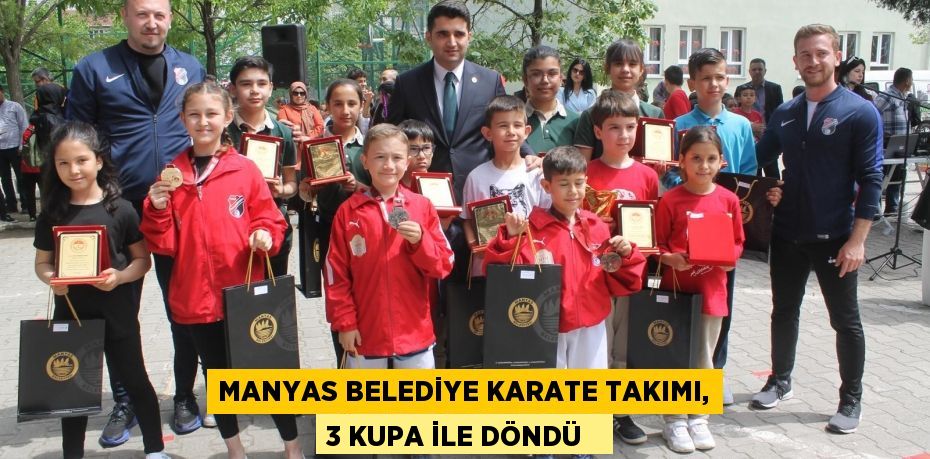 Manyas Belediye Karate Takımı, 3 kupa ile döndü  