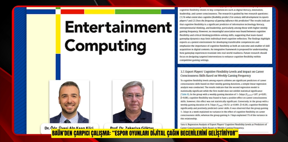 BAÜN’DEN ÇARPICI ÇALIŞMA: “ESPOR OYUNLARI DİJİTAL ÇAĞIN BECERİLERİNİ GELİŞTİRİYOR”