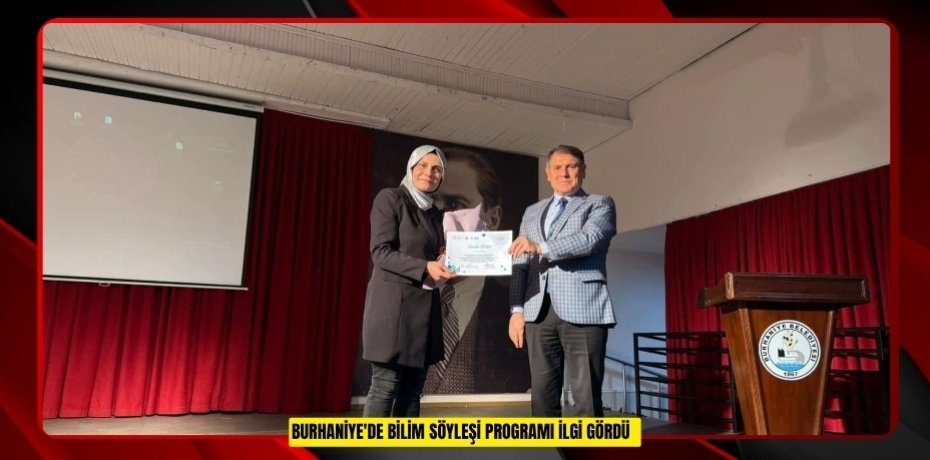 Burhaniye'de bilim Söyleşi programı ilgi gördü