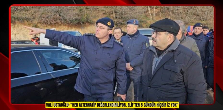 Vali Ustaoğlu: "Her alternatif değerlendiriliyor, Elif'ten 5 gündür hiçbir iz yok"