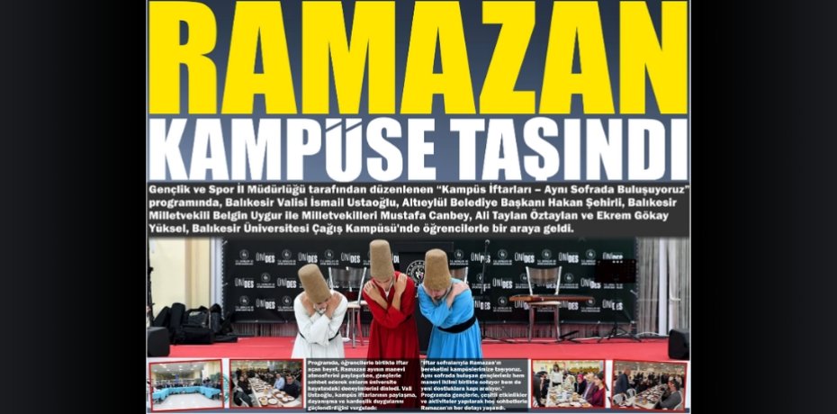 RAMAZAN KAMPÜSE TAŞINDI