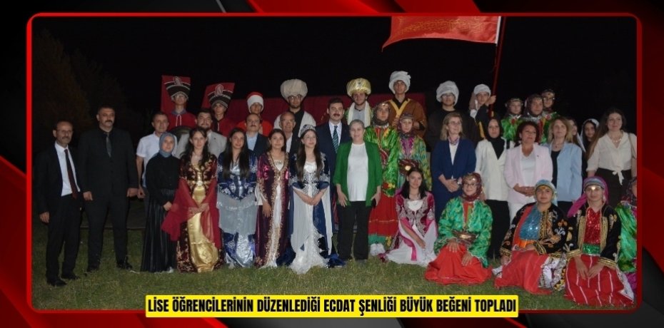 Lise öğrencilerinin düzenlediği ecdat şenliği büyük beğeni topladı