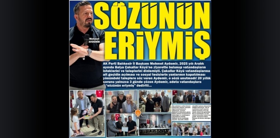 SÖZÜNÜN ERİYMİŞ