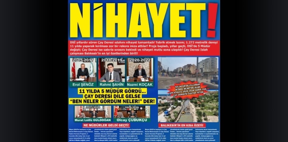 NİHAYET!