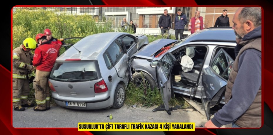 Susurluk’ta çift taraflı trafik kazası: 4 kişi yaralandı