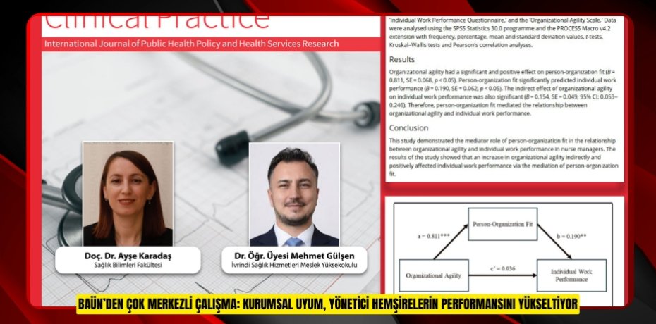 BAÜN’DEN ÇOK MERKEZLİ ÇALIŞMA: KURUMSAL UYUM, YÖNETİCİ HEMŞİRELERİN PERFORMANSINI YÜKSELTİYOR
