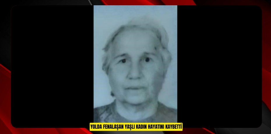 Yolda fenalaşan yaşlı kadın hayatını kaybetti
