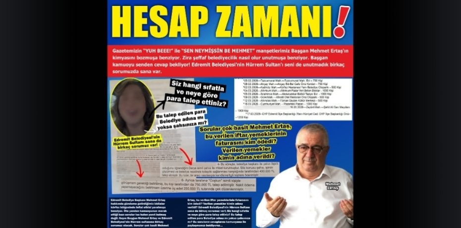 HESAP ZAMANI!