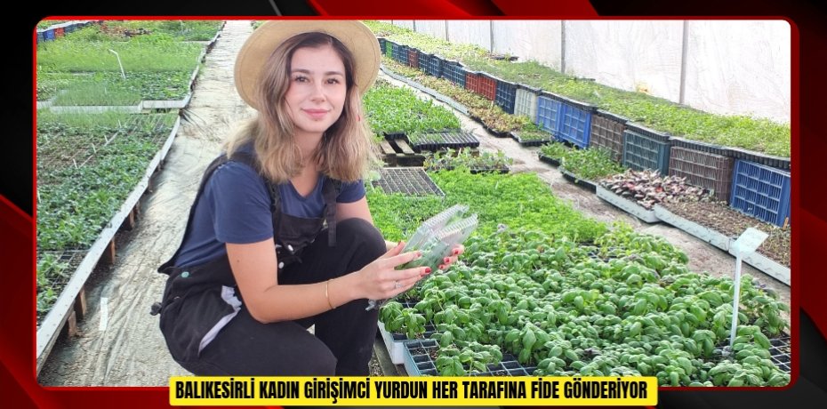 Balıkesirli kadın girişimci yurdun her tarafına fide gönderiyor
