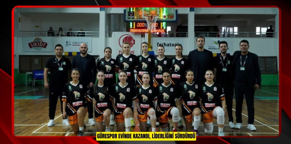 GÜRESPOR EVİNDE KAZANDI, LİDERLİĞİNİ SÜRDÜRDÜ