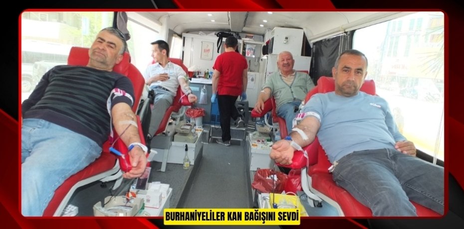 Burhaniyeliler kan bağışını sevdi