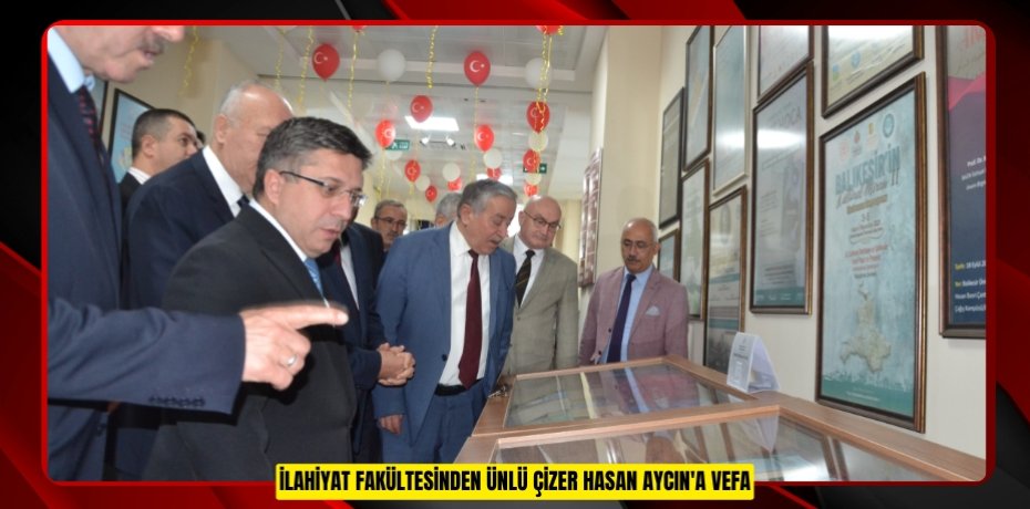 İlahiyat Fakültesinden ünlü çizer Hasan Aycın'a vefa
