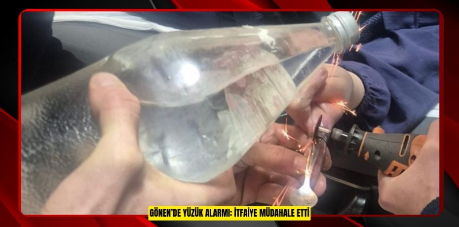 GÖNEN’DE YÜZÜK ALARMI: İTFAİYE MÜDAHALE ETTİ