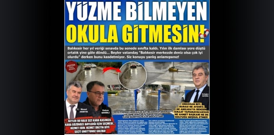 YÜZME BİLMEYEN OKULA GİTMESİN!