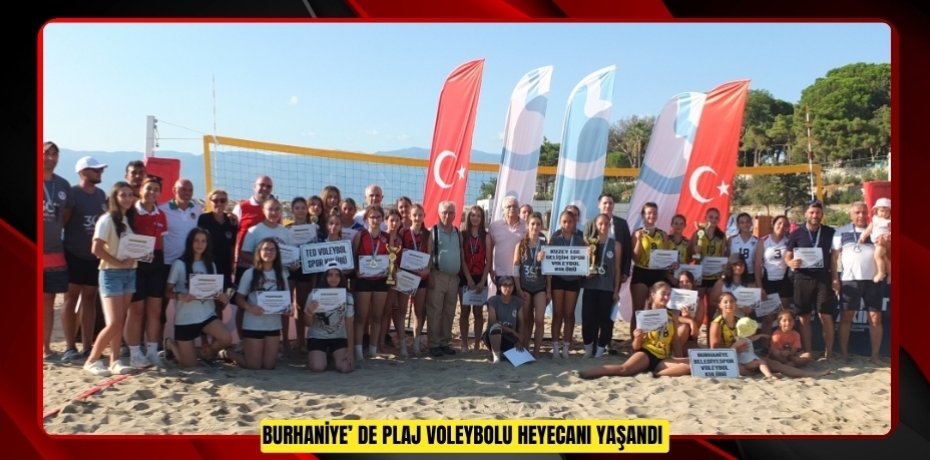 Burhaniye’ de plaj voleybolu heyecanı yaşandı